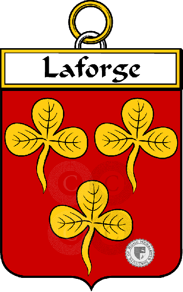 Coat of arms of family Laforge (Forge la)