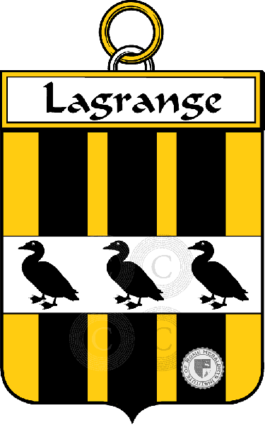 Coat of arms of family Lagrange (Grange de la)