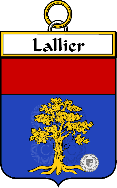 Coat of arms of family Lallier