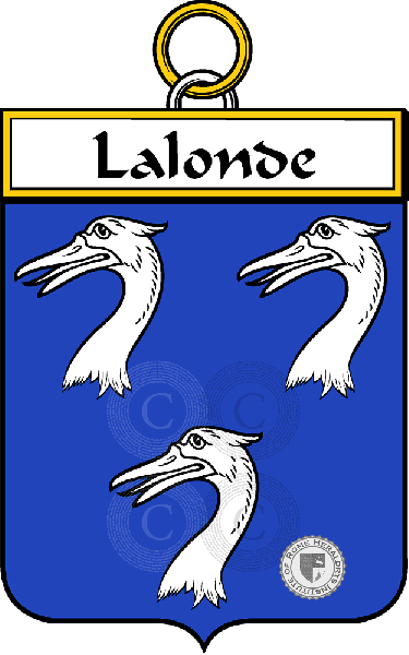 Escudo de la familia Lalonde