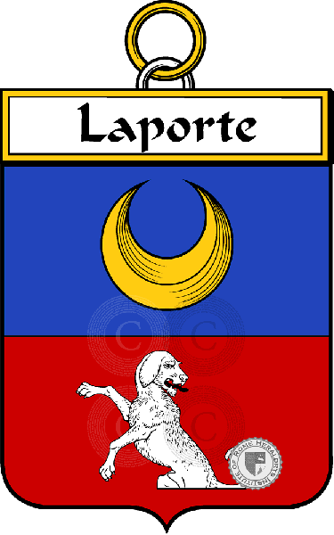 Coat of arms of family Laporte