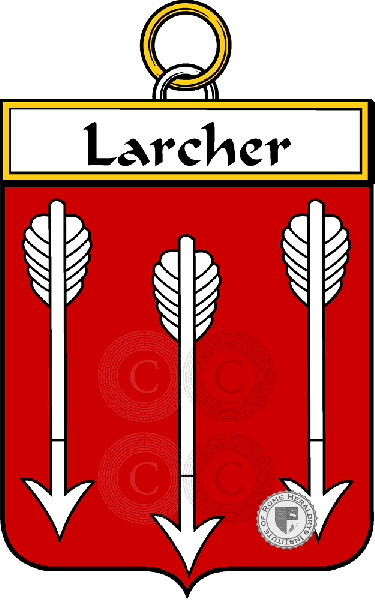 Brasão da família Larcher