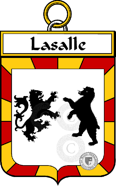 Brasão da família Lasalle (Salle de la)