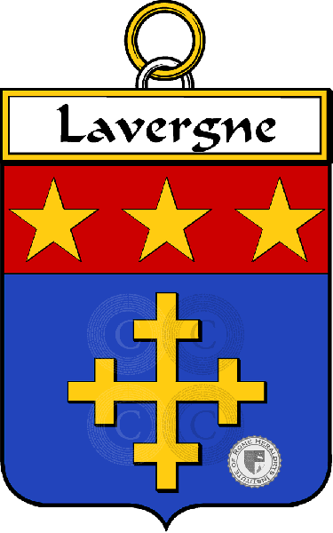 Coat of arms of family Lavergne