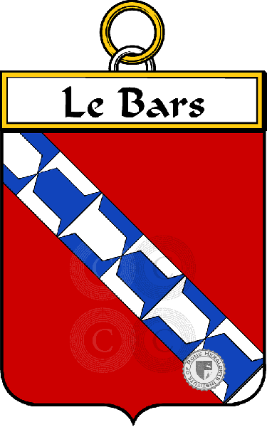 Brasão da família Le Bars ( de le Bars)
