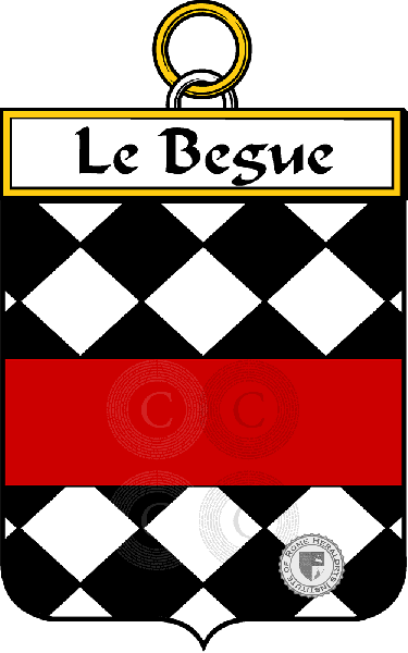 Coat of arms of family Le Begue