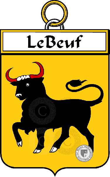 Coat of arms of family Le Beuf