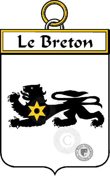 Brasão da família Le Breton (Breton le)
