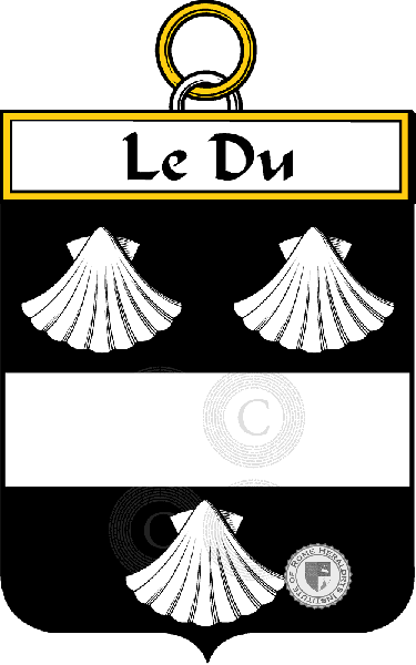 Brasão da família Le Du (Du le)