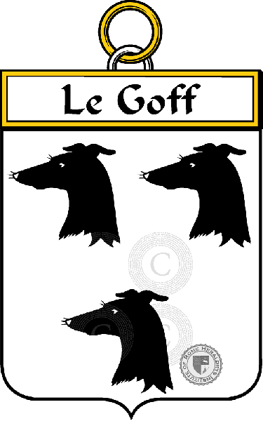 Coat of arms of family Le Goff or Goff