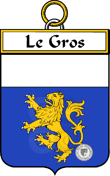 Brasão da família Le Gros (Gros le)