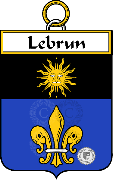 Brasão da família Lebrun ( Brun le)