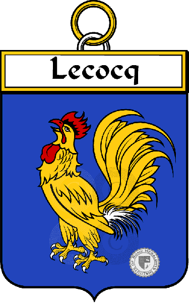 Escudo de la familia Lecocq (Cocq le)