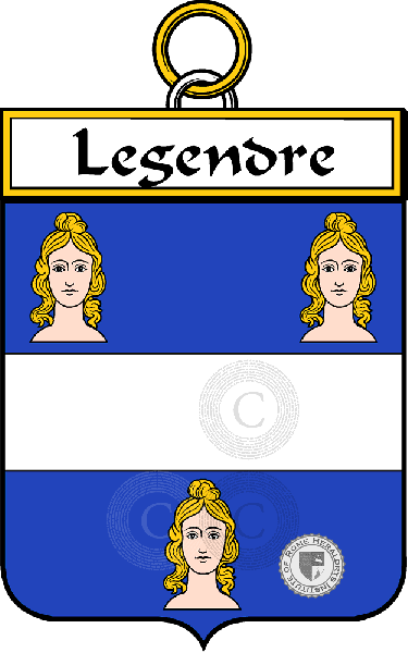 Coat of arms of family Legendre