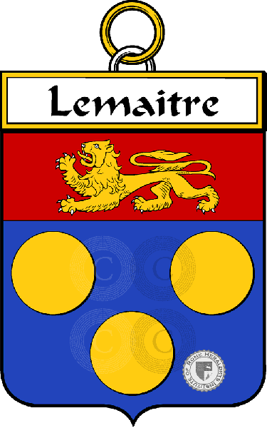 Wappen der Familie Lemaitre (Maitre le)