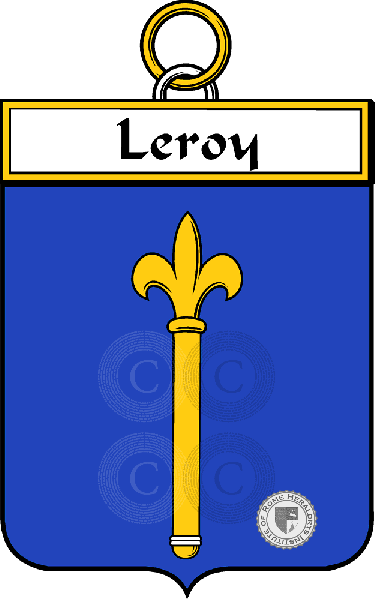 Coat of arms of family Leroy (Roy le)
