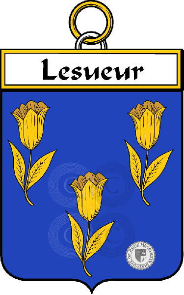 Escudo de la familia Lesueur (Sueur le)