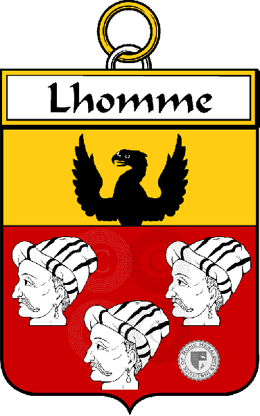 Brasão da família Lhomme (Homme l
