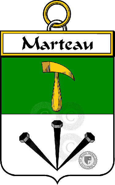 Coat of arms of family Marteau