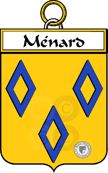 Coat of arms of family Ménard