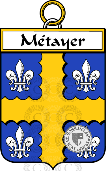 Coat of arms of family Métayer