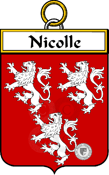 Coat of arms of family Nicolle