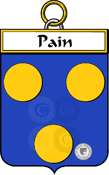 Coat of arms of family Pain