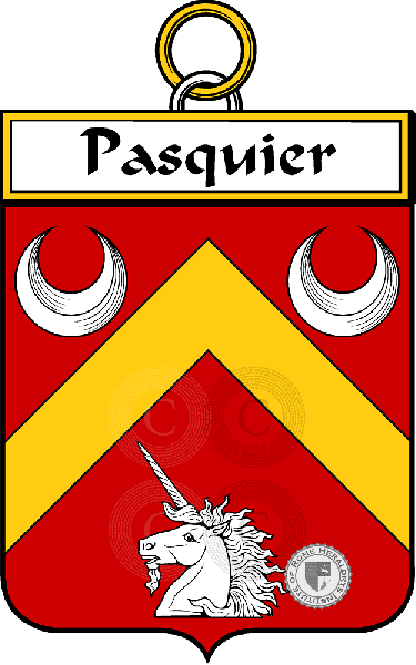 Coat of arms of family Pasquier