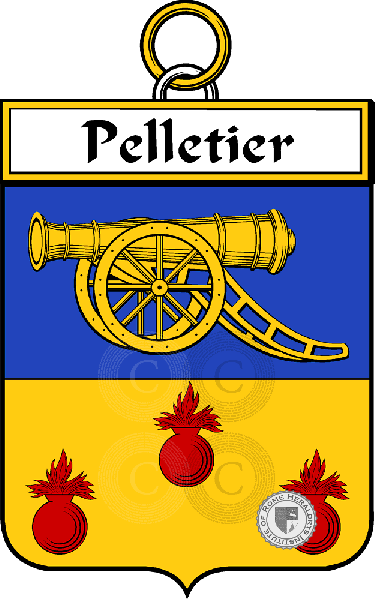 Coat of arms of family Pelletier