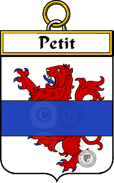 Coat of arms of family Petit