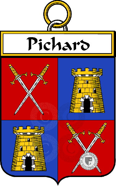 Coat of arms of family Pichard