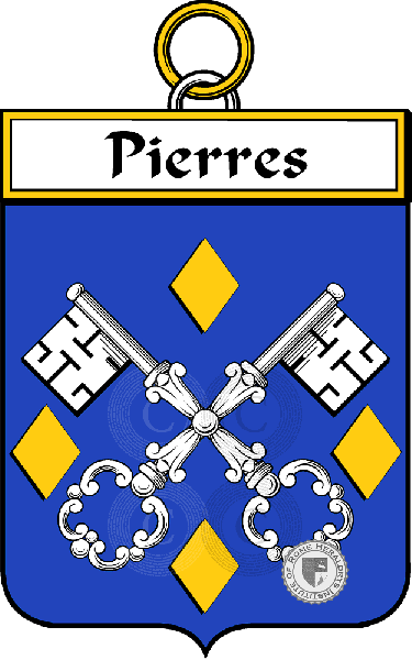 Wappen der Familie Pierres