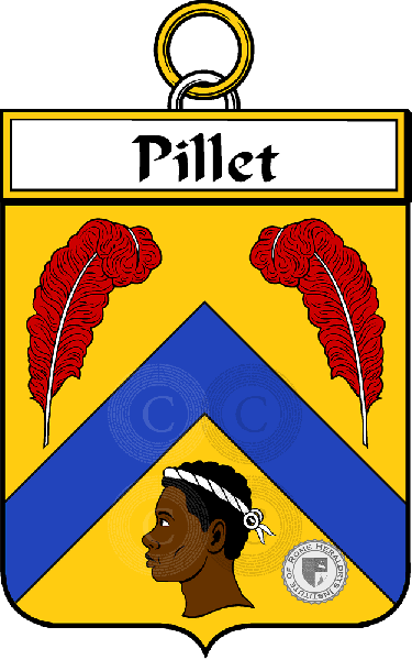 Coat of arms of family Pillet