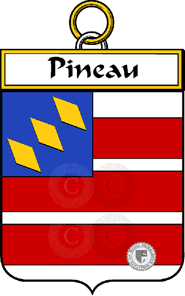 Wappen der Familie Pineau or Pinault