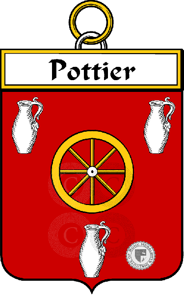 Coat of arms of family Pottier