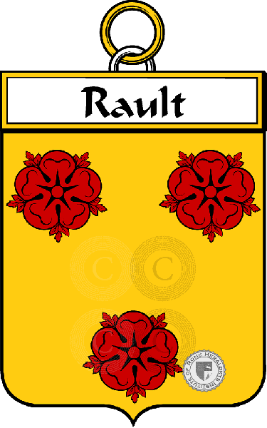 Brasão da família Rault or Rheault