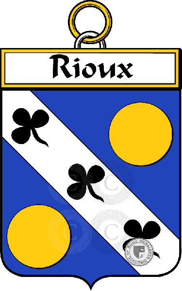 Coat of arms of family Rioux