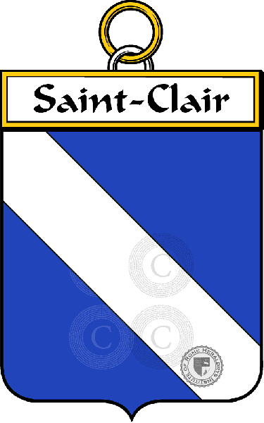 Brasão da família Saint-Clair