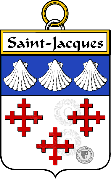 Brasão da família Saint-Jacques