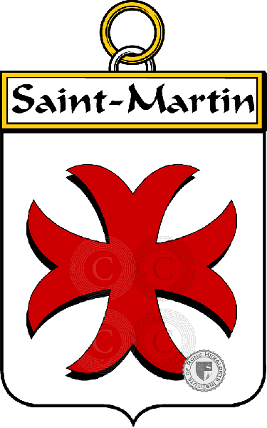 Brasão da família Saint-Martin