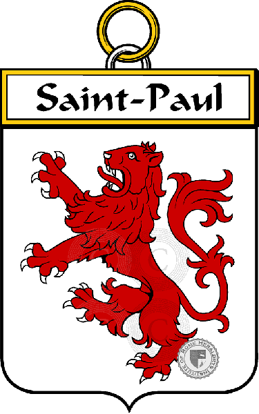 Coat of arms of family Saint-Paul