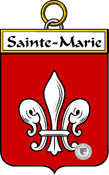 Brasão da família Sainte-Marie