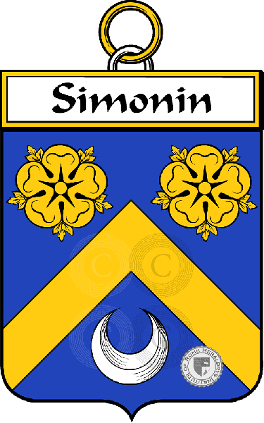 Coat of arms of family Simonin