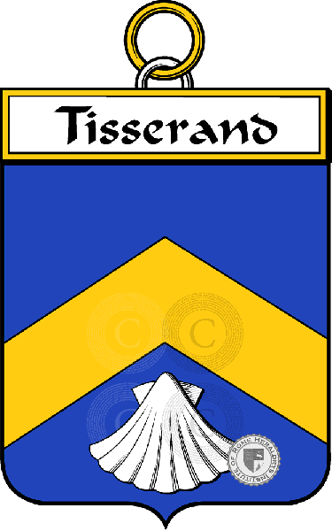 Brasão da família Tisserand