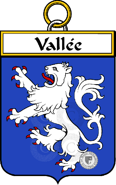 Coat of arms of family Vallée