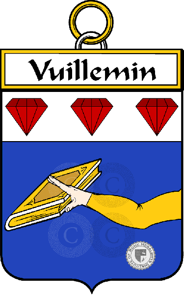 Brasão da família Vuillemin or Vuillemain