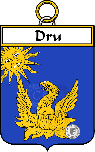 Escudo de la familia Dru