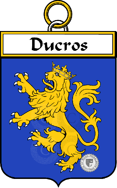 Brasão da família Ducros (Cros du)