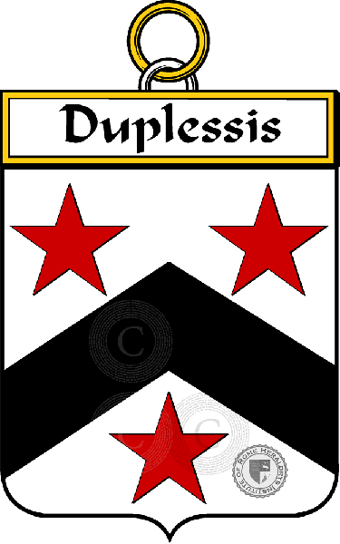 Escudo de la familia Duplessis