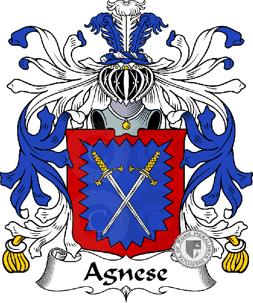 Coat of arms of family Agnese